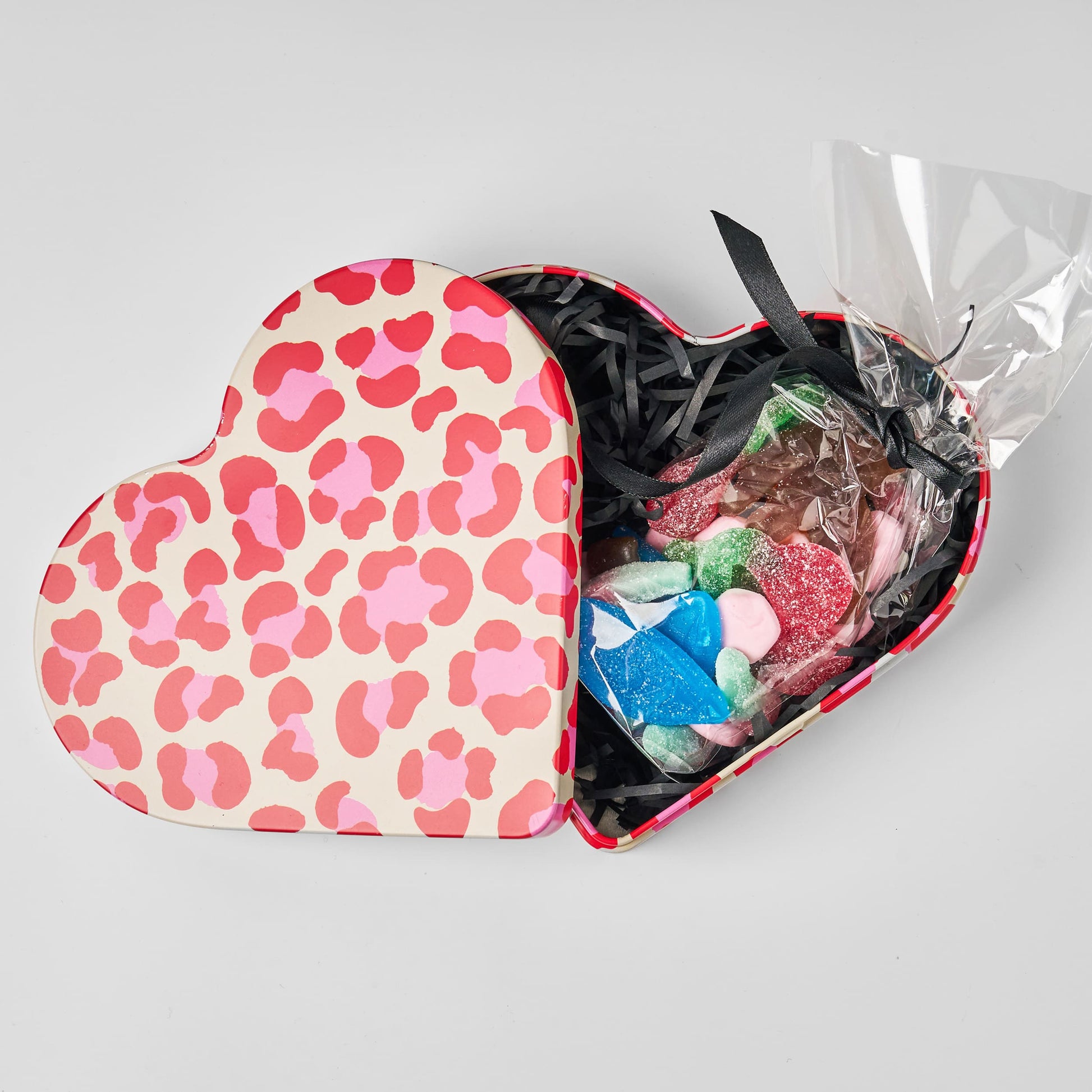 Kram Heart Shaped Tin with Swedish Chocolates and Candy