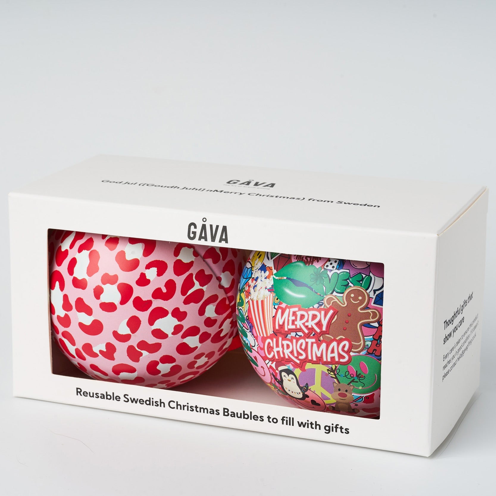 Kalle and Tomte Swedish Christmas Baubles Gift Set