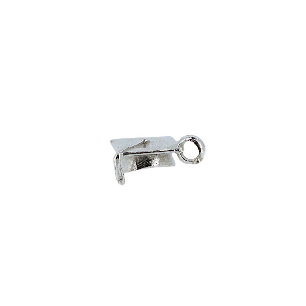 Silver Graduation Cap Necklace