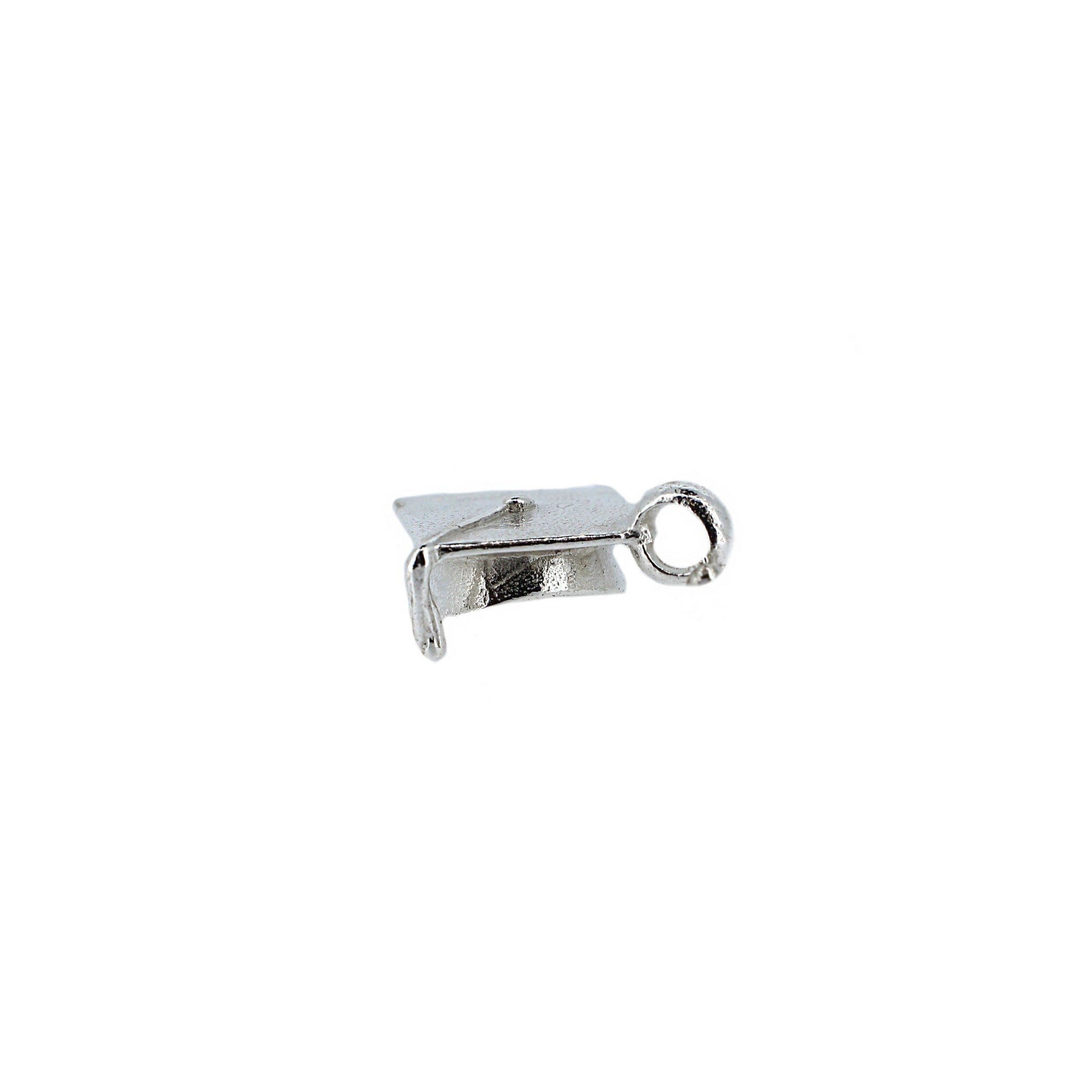 Silver Graduation Cap Necklace