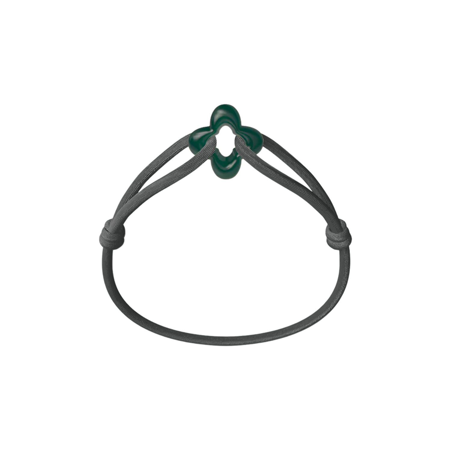 Green Clover Cord Bracelet