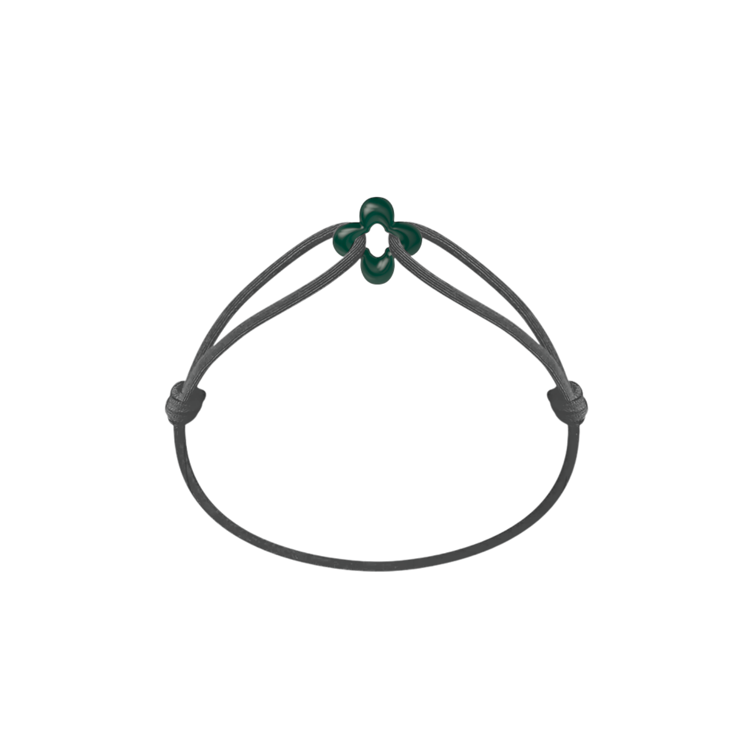 Mini Green Clover Cord Bracelet