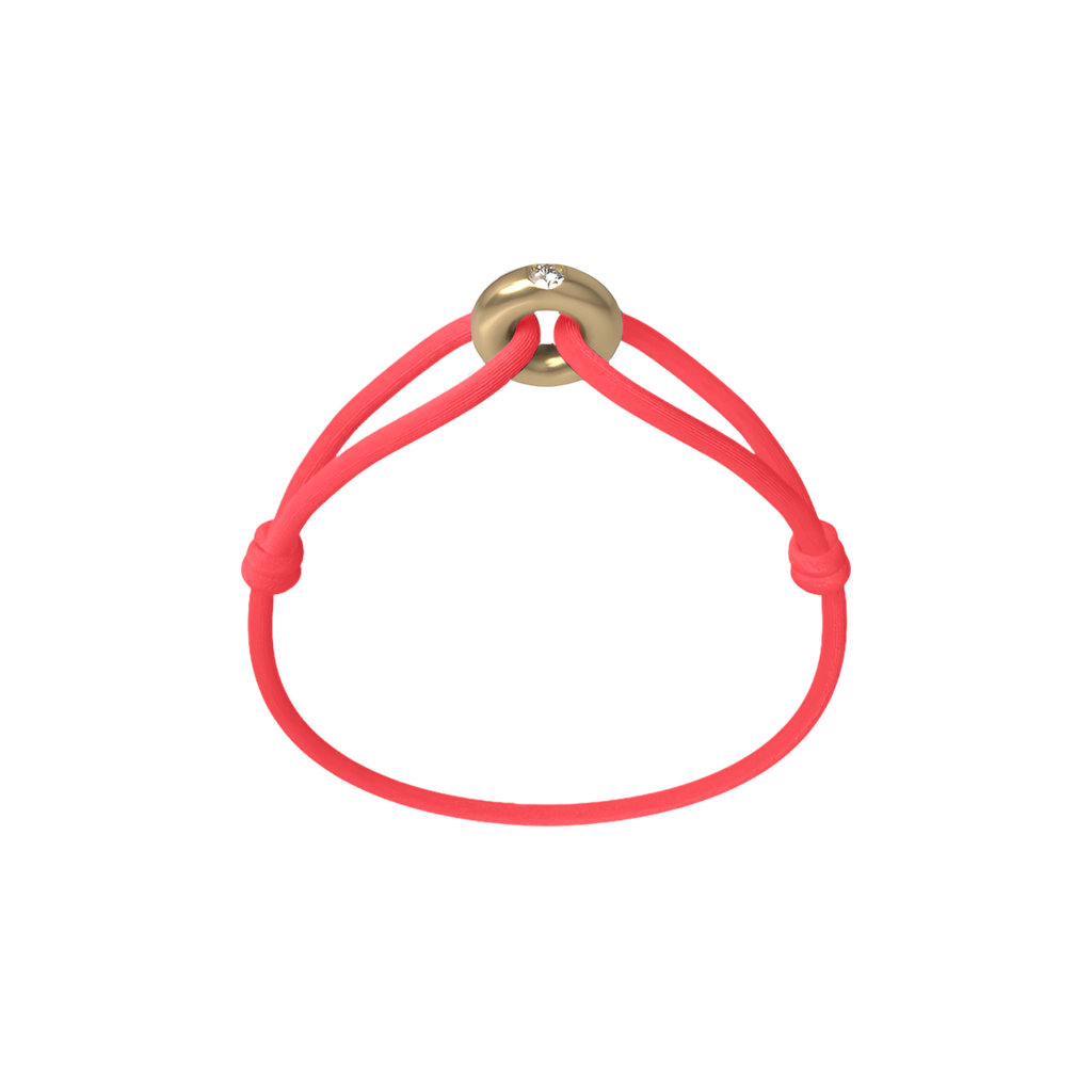 Golden Diamond Cord Bracelet