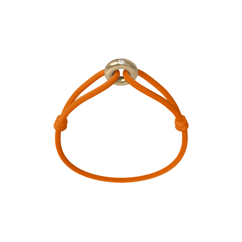 Golden Diamond Cord Bracelet