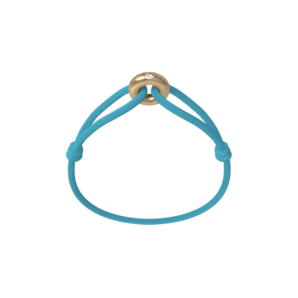 Golden Diamond Cord Bracelet