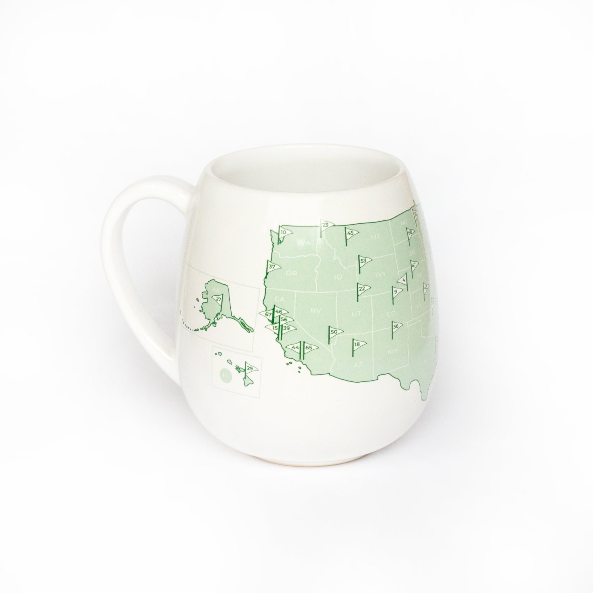 US Golf Course Tracker Mug