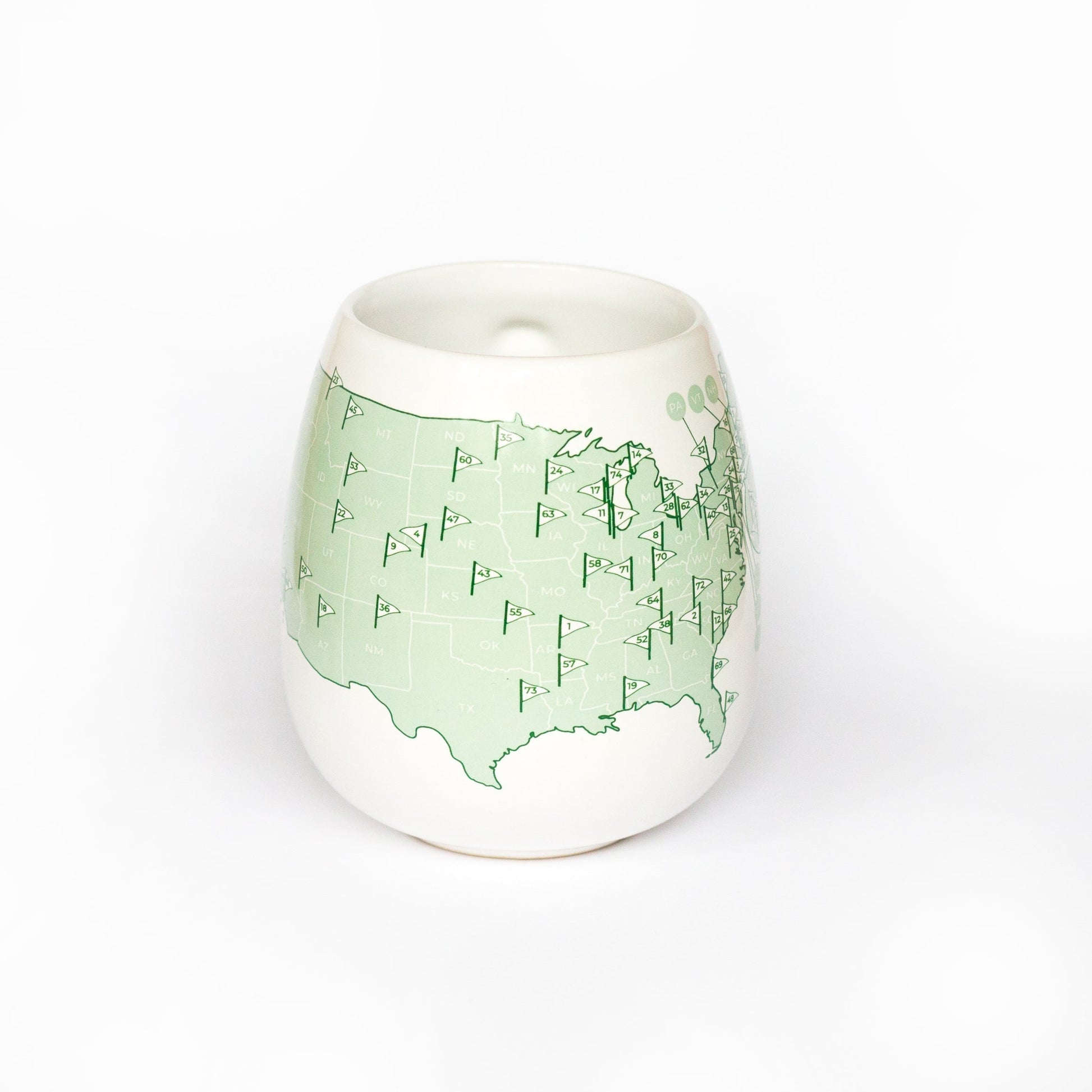 US Golf Course Tracker Mug