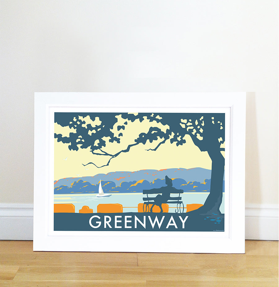 Greenway Landscape Travel Poster Print