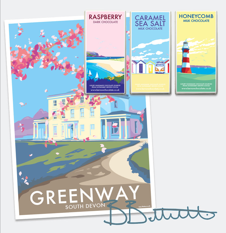 Greenway House Travel Poster Print