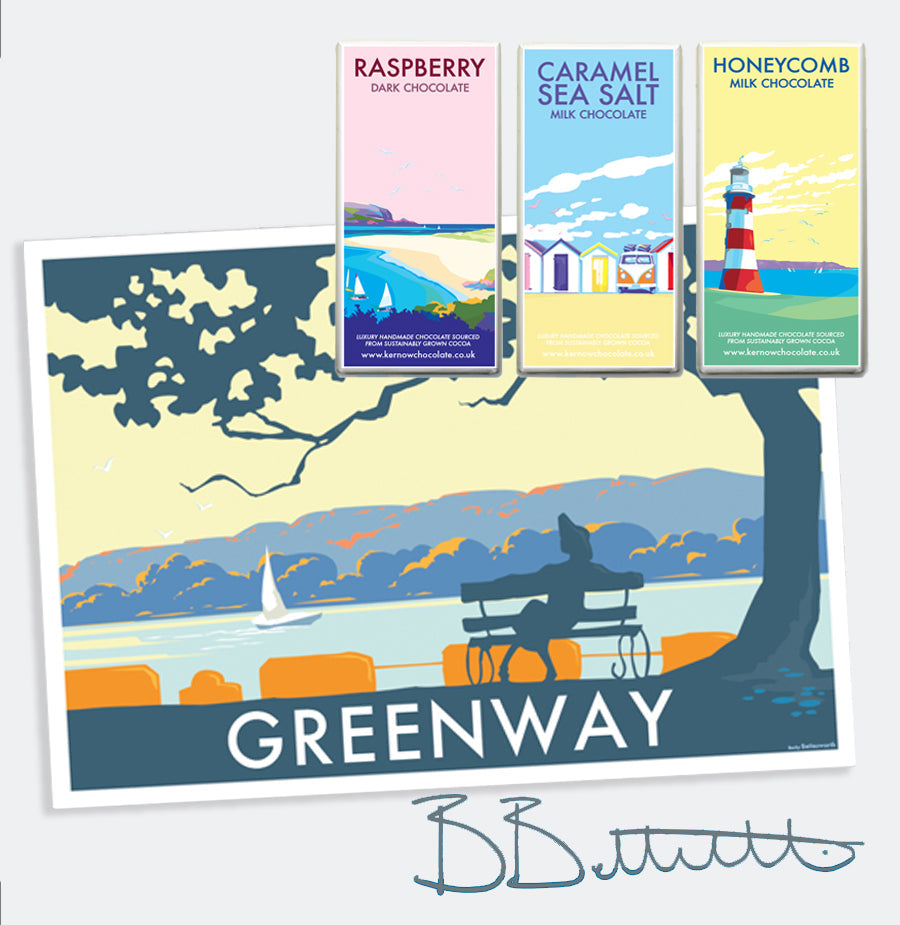 Greenway Landscape Travel Poster Print