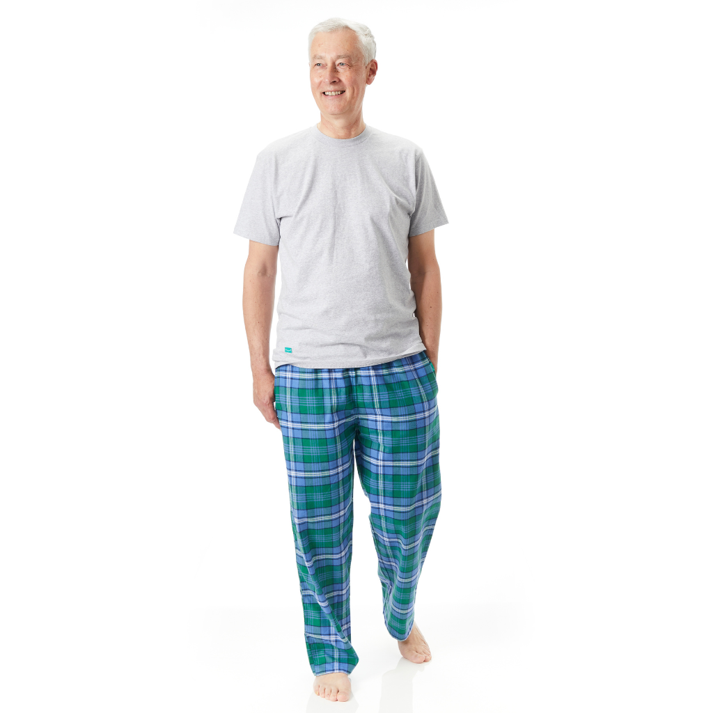 Men Green Sea Turtle Loungers in Organic Cotton