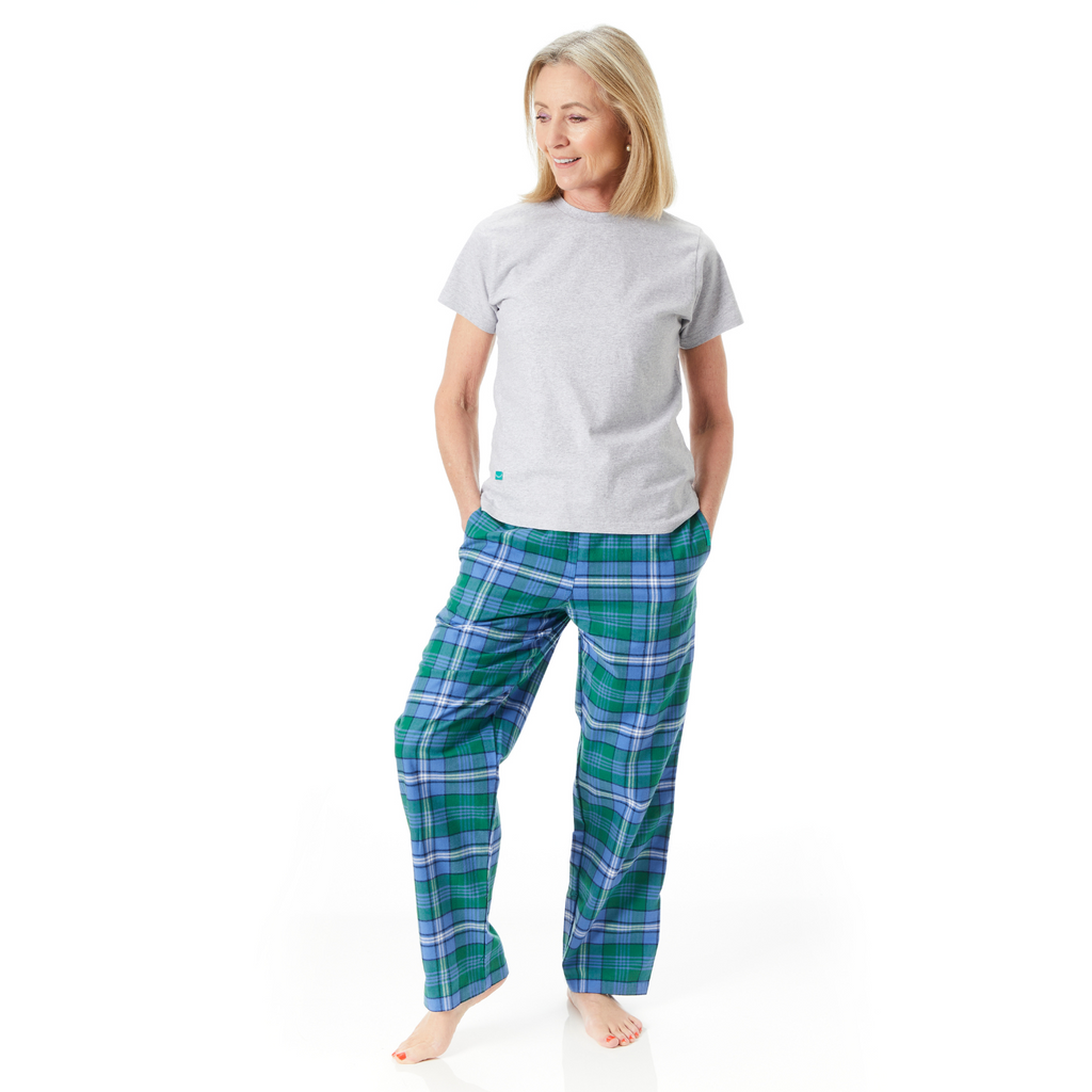 Women Green Sea Turtle Loungers in Organic Cotton
