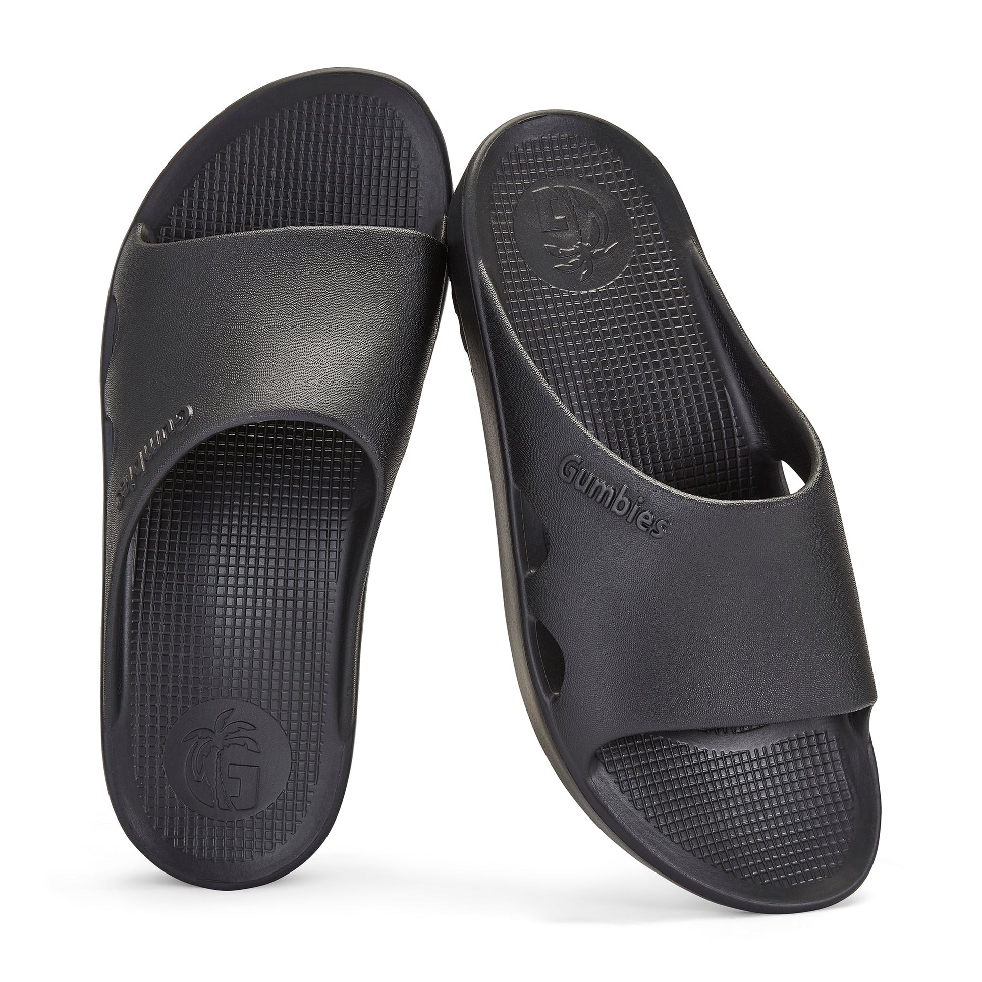 Women's Black Spa Slider Sandals