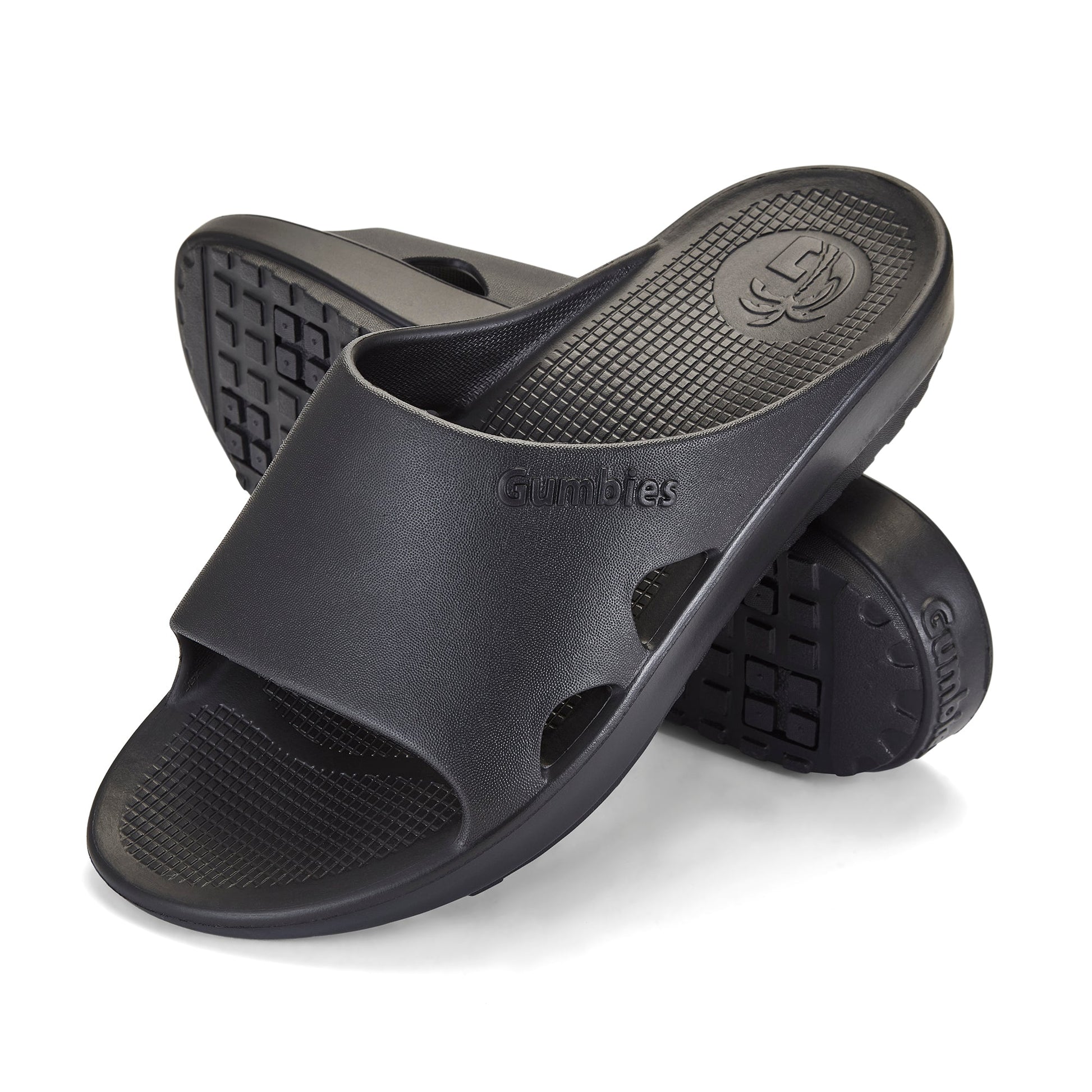 Black Slider Sandals for Men