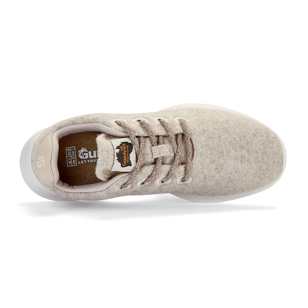 Oatmeal Wool Sneakers for Women