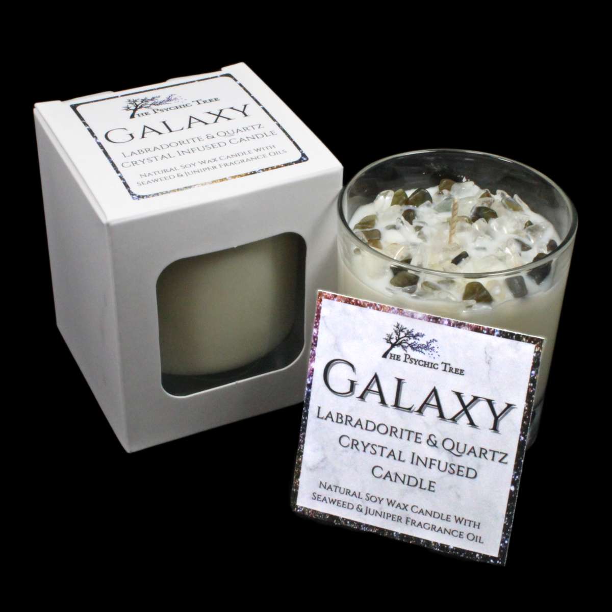 Galaxy Crystal Infused Scented Candle
