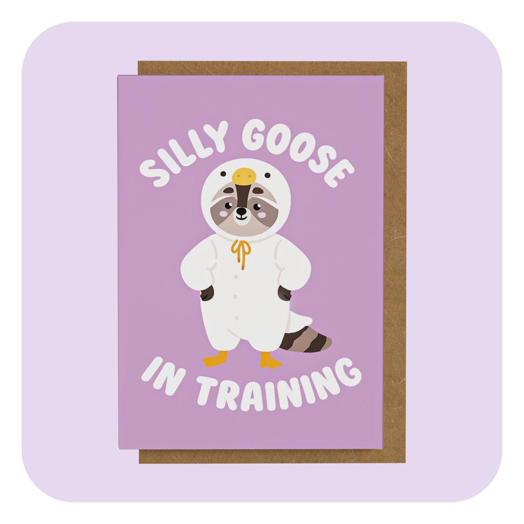 A6 Greeting Card Silly Goose In Training