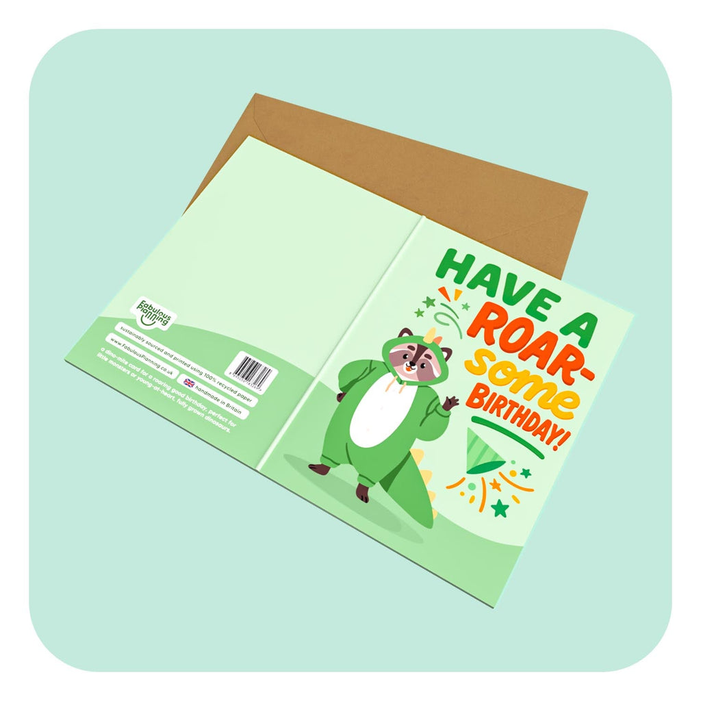 A6 Roarsome Birthday Greeting Card