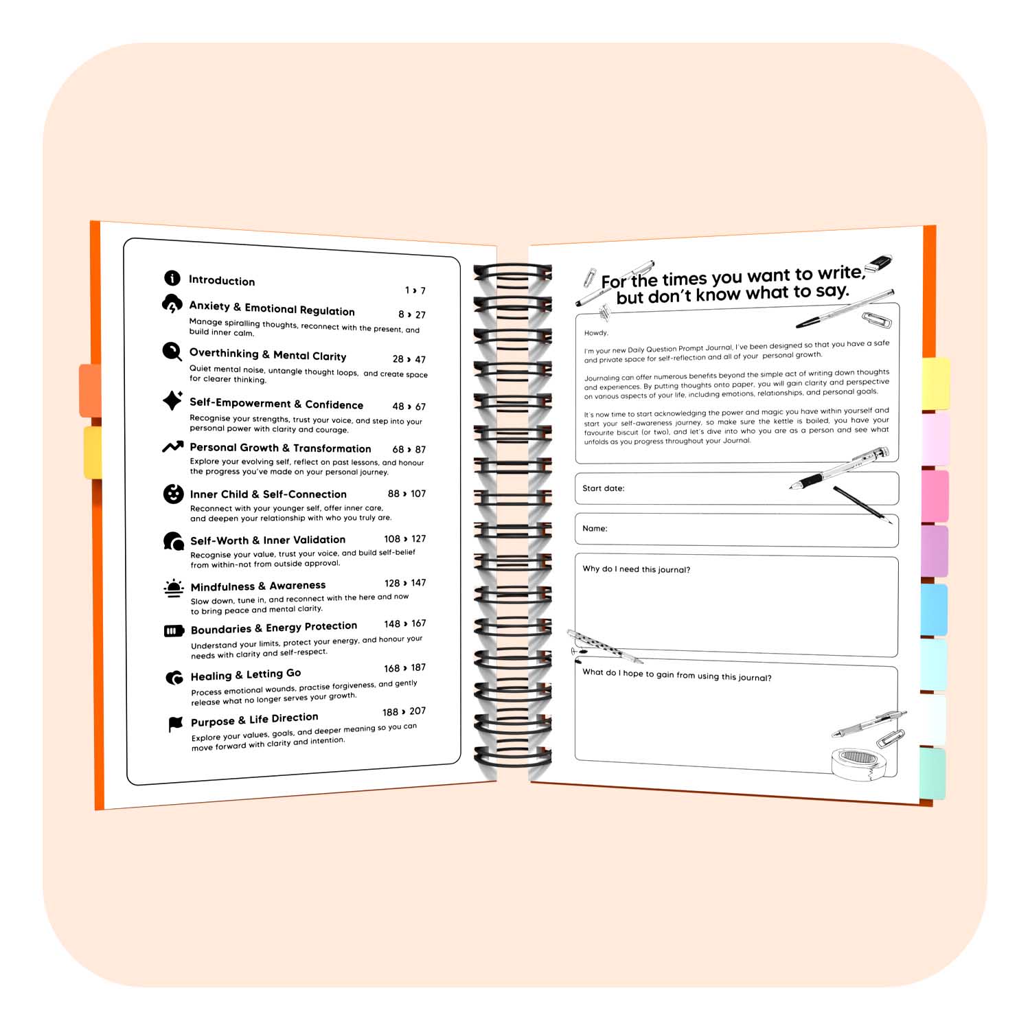 The Daily Question Spiral Journal A5