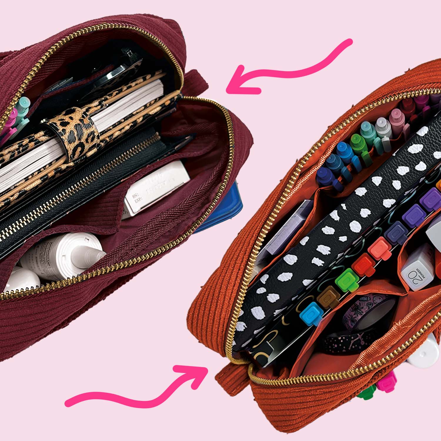 Bits and Bobs Bag in Autumn Corduroy