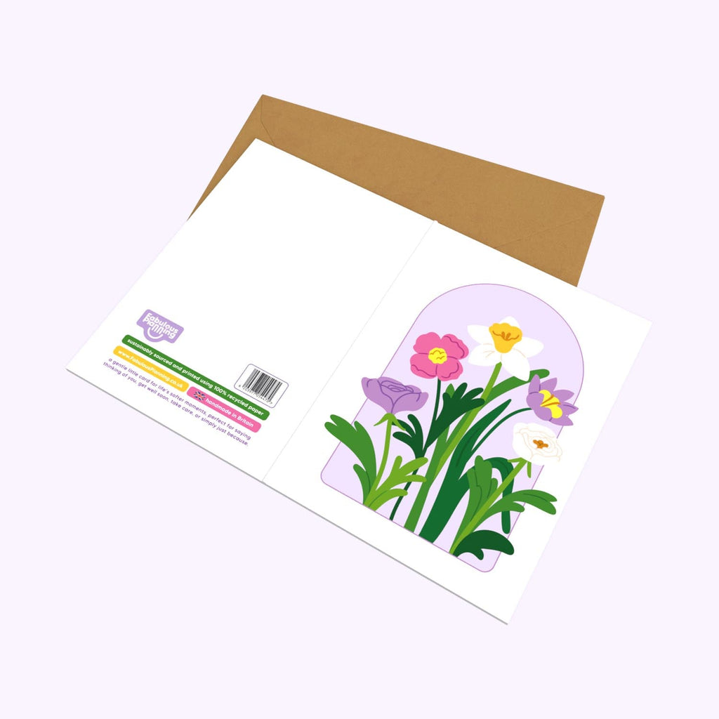 A6 Wild Flowers Greeting Card