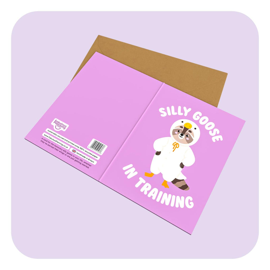 A6 Greeting Card Silly Goose In Training