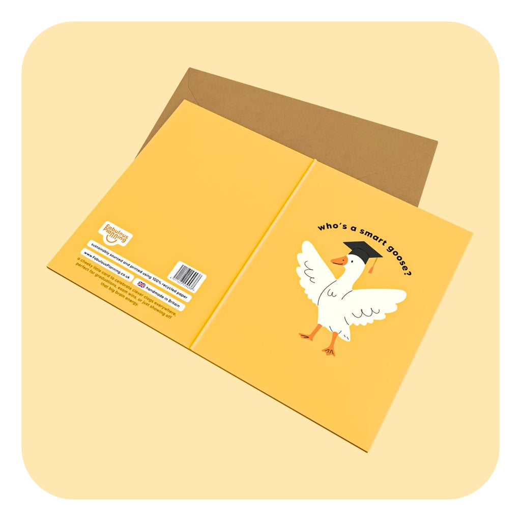 A6 Greeting Card Smart Goose
