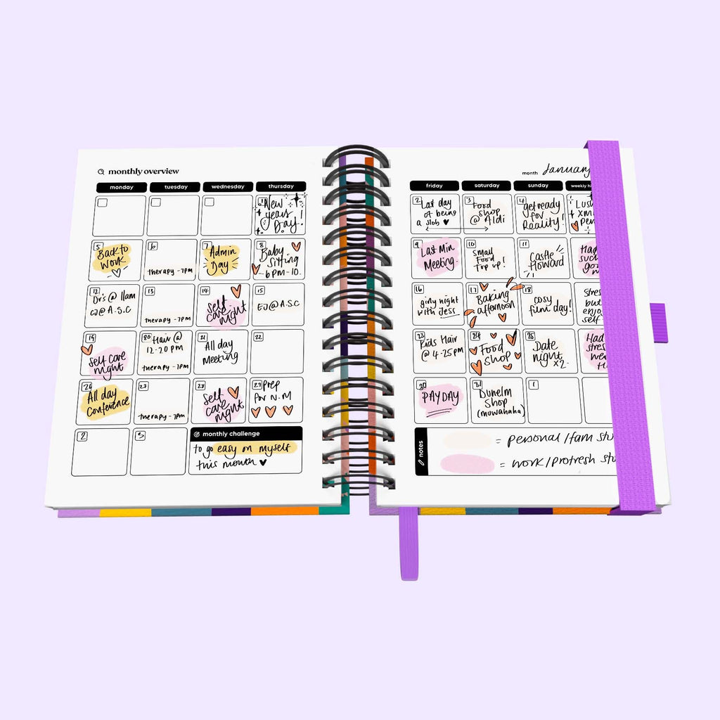 Daily Undated Spiral Journal