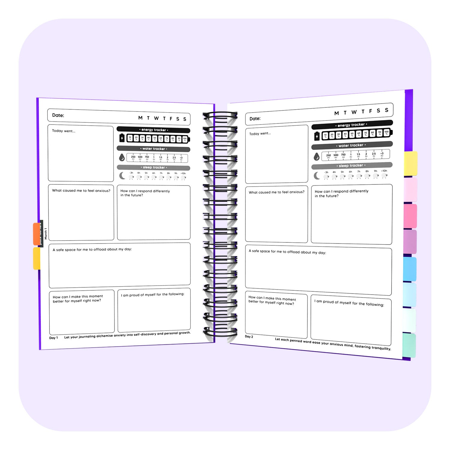 Anxiety Spiral Journal for Daily Reflection