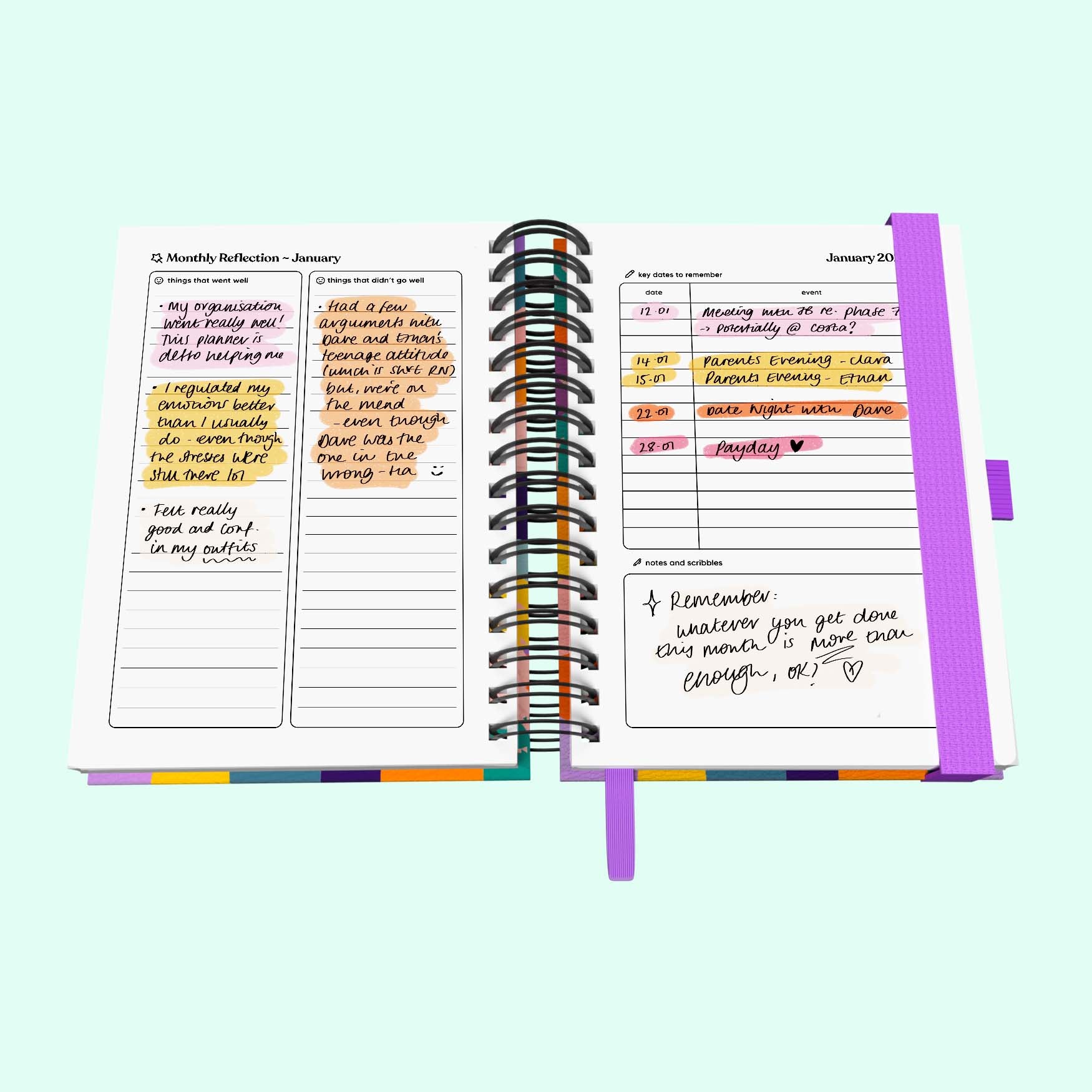 Daily 2026 Spiral Journal with Dated Pages