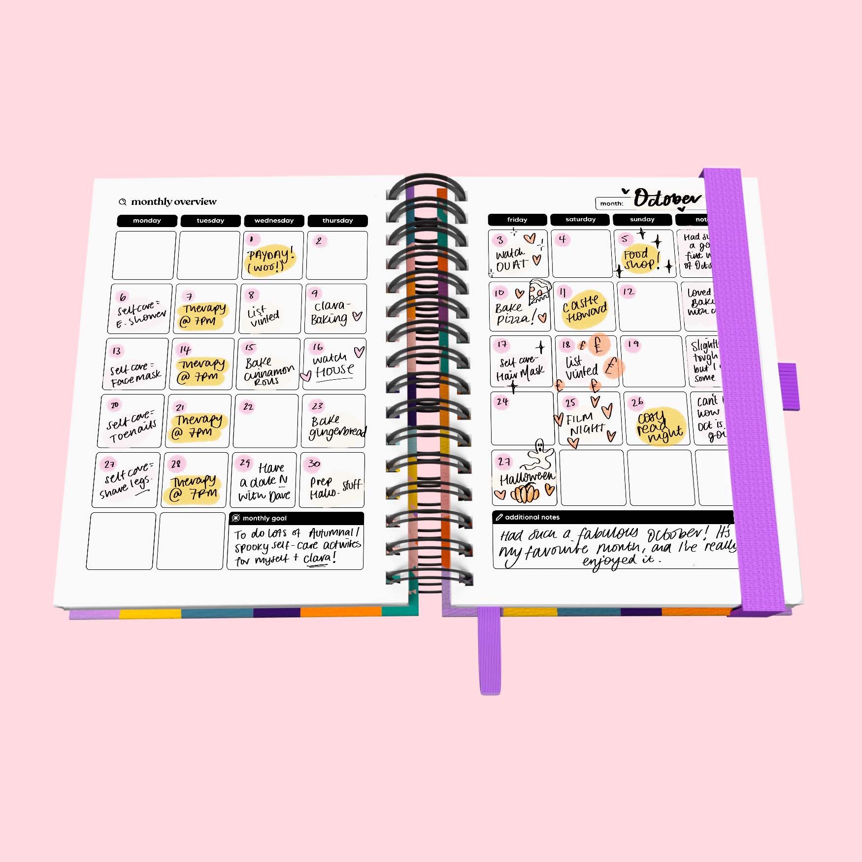 Health and Wellness Spiral Journal