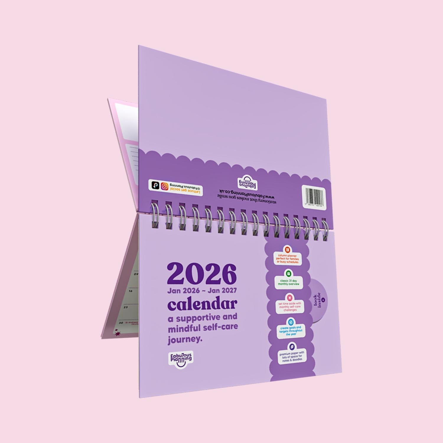 2026 Dated Calendar A Self Love Journey