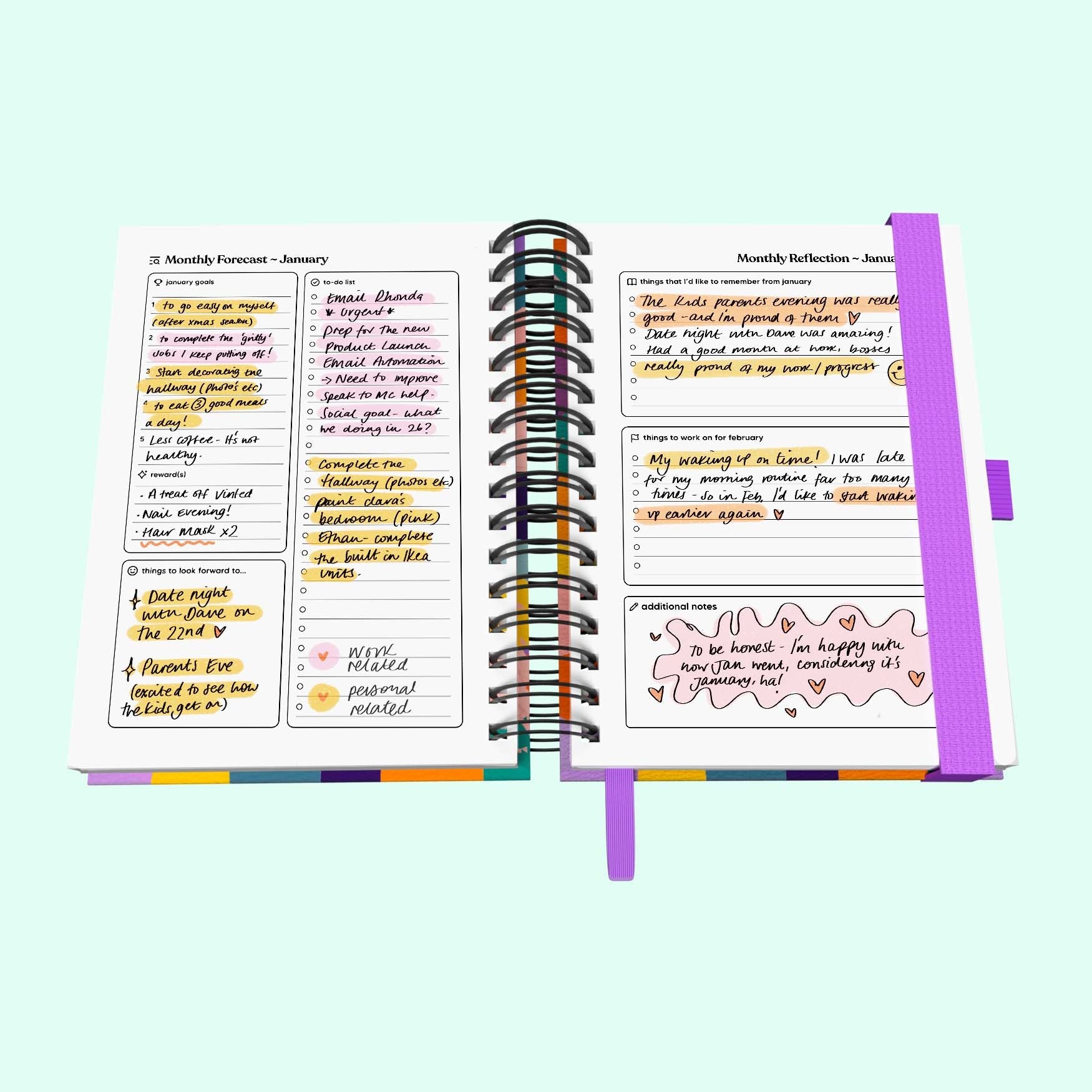 Daily 2026 Spiral Journal with Dated Pages