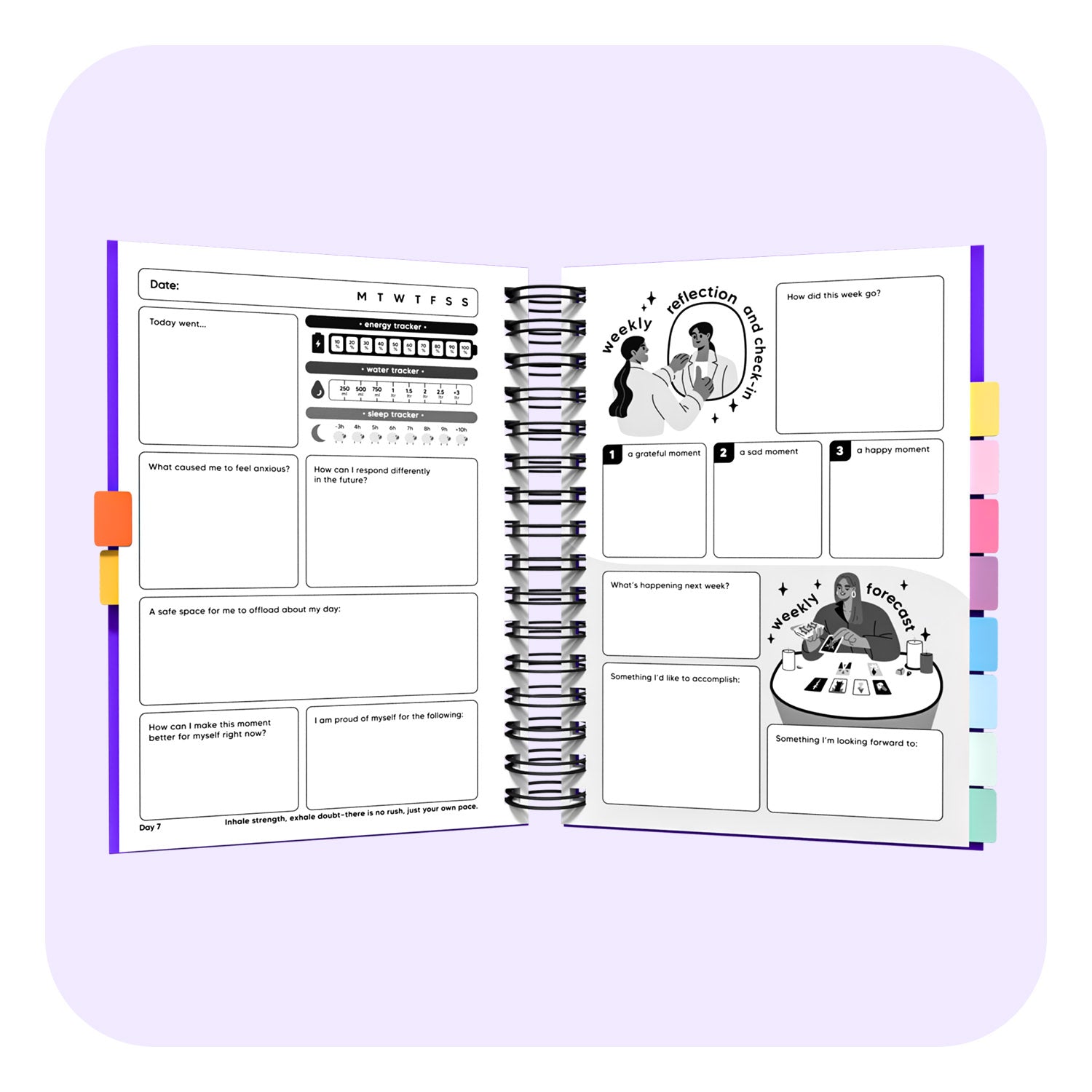 Anxiety Spiral Journal for Daily Reflection