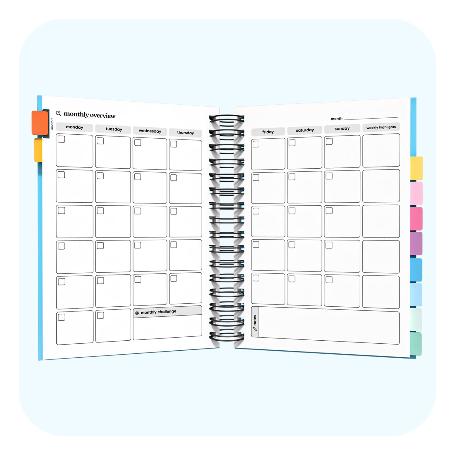 Undated Academic Spiral Journal A5