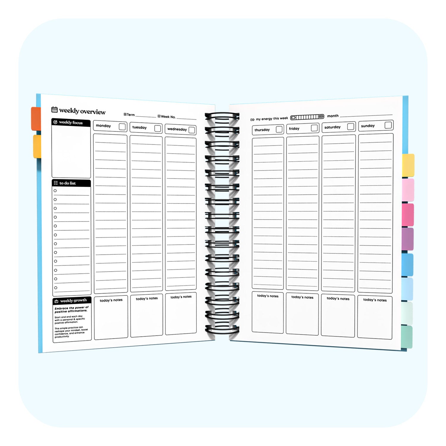 Undated Academic Spiral Journal A5