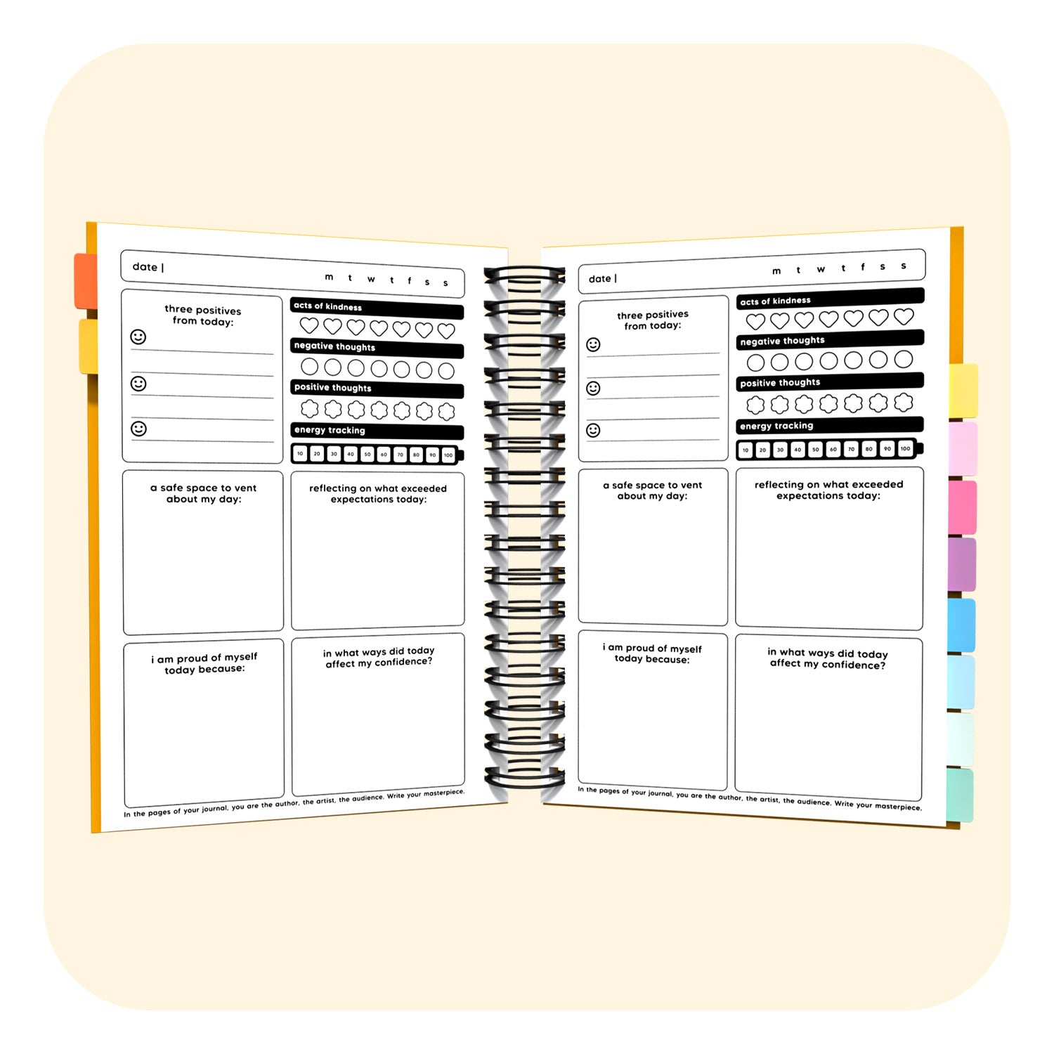 Confidence Spiral Journal A5 Hardback Notebook