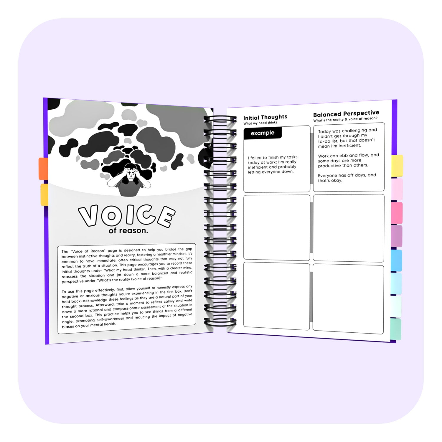 Anxiety Spiral Journal for Daily Reflection