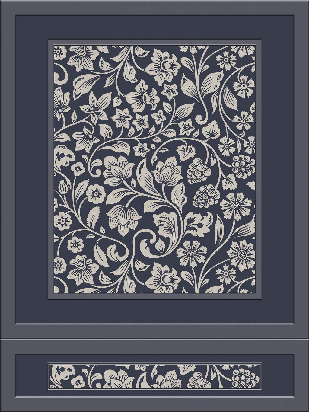 Faux Wood Panelling Wallpaper with 3D Effect