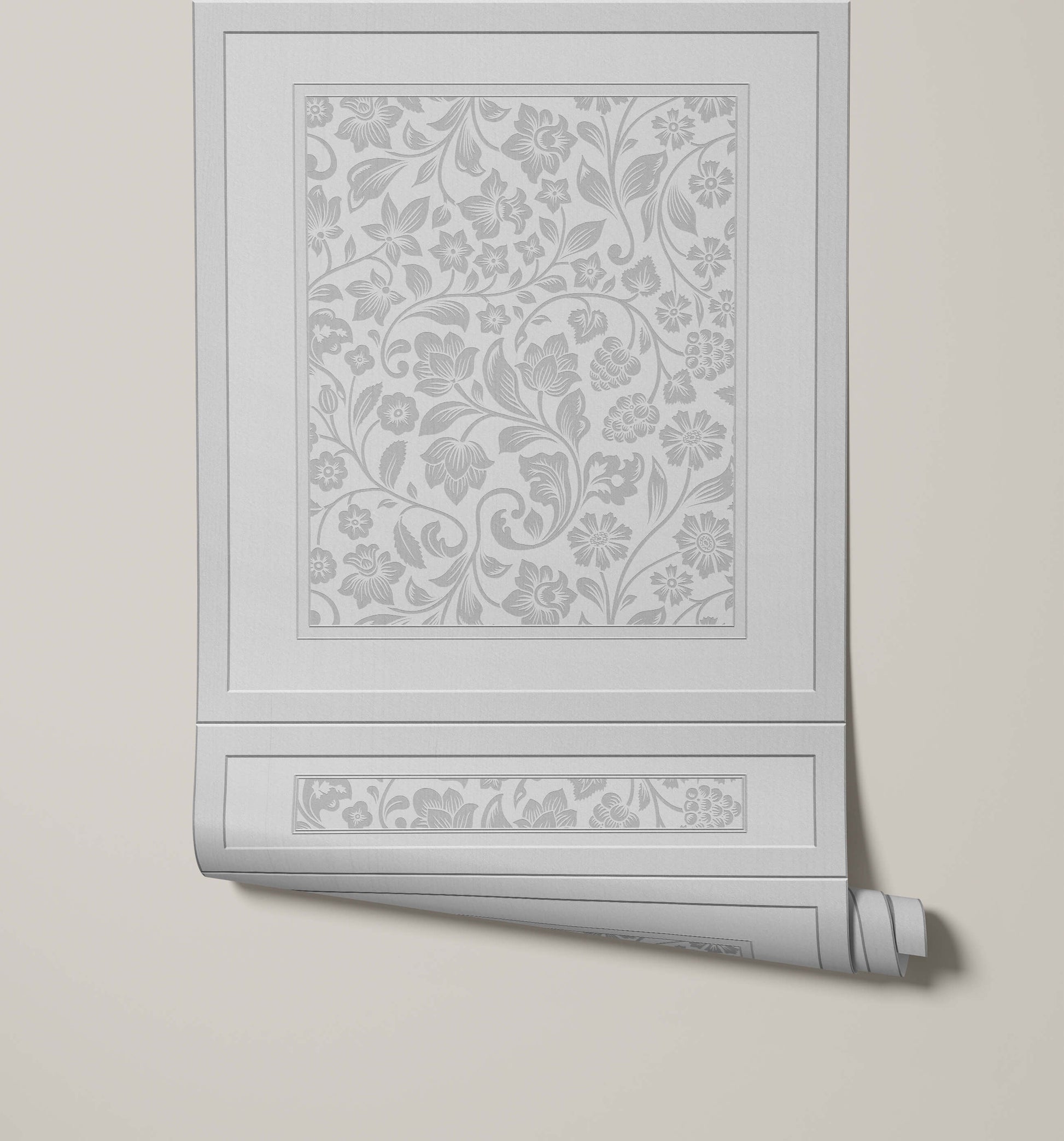 Faux Wood Panelling Wallpaper with 3D Effect