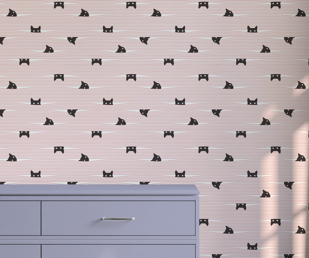 Peeping Cat Wallpaper