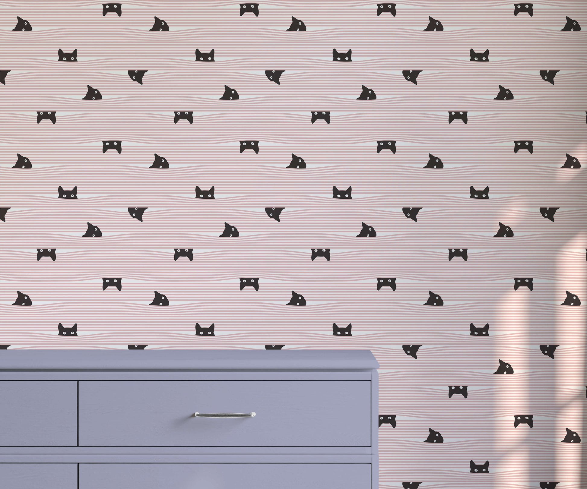 Peeping Cat Wallpaper
