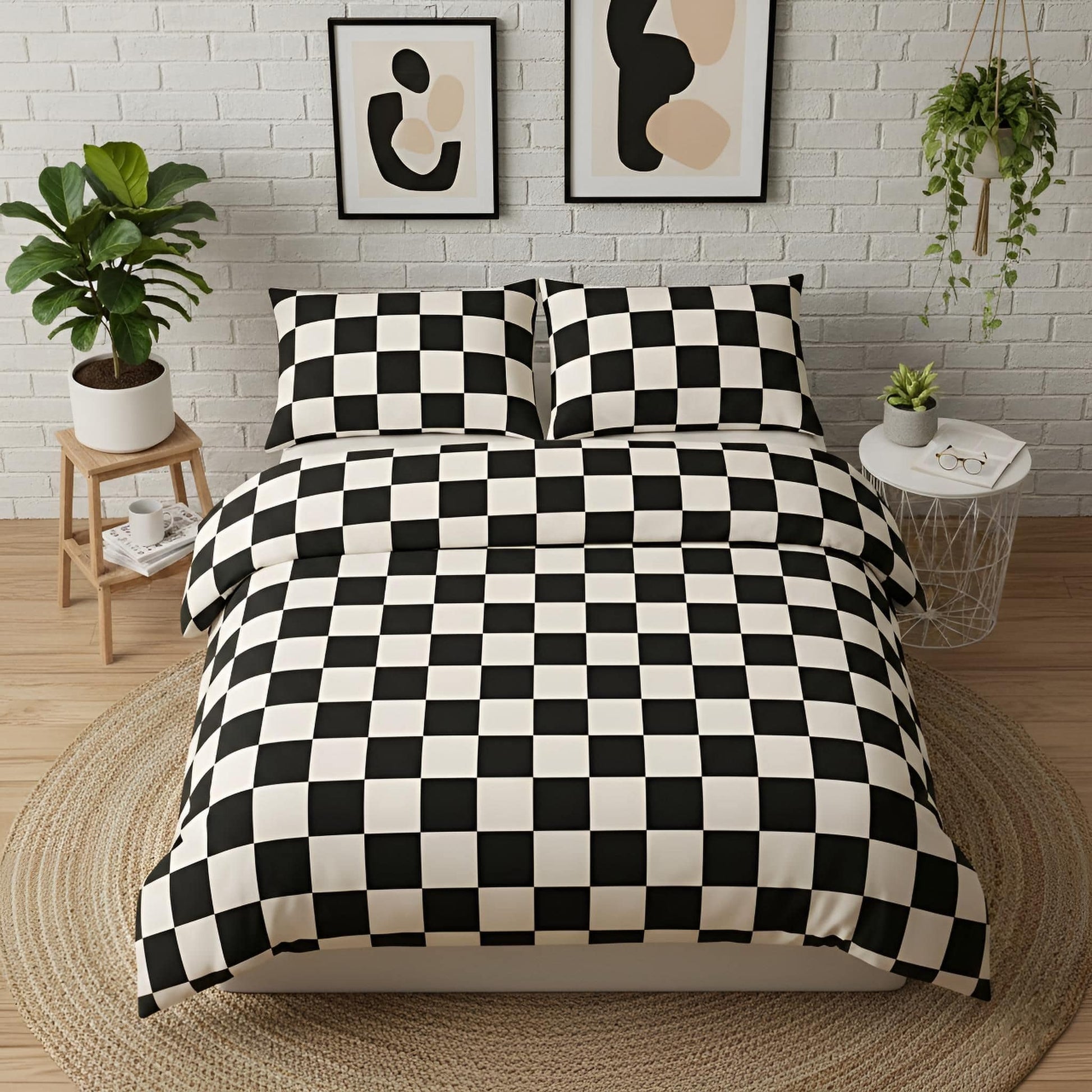 Checkerboard Bedding Set in 2 Styles