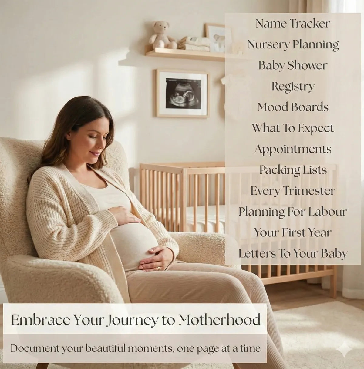 Pregnancy Memory Book and Journal for First Time Moms