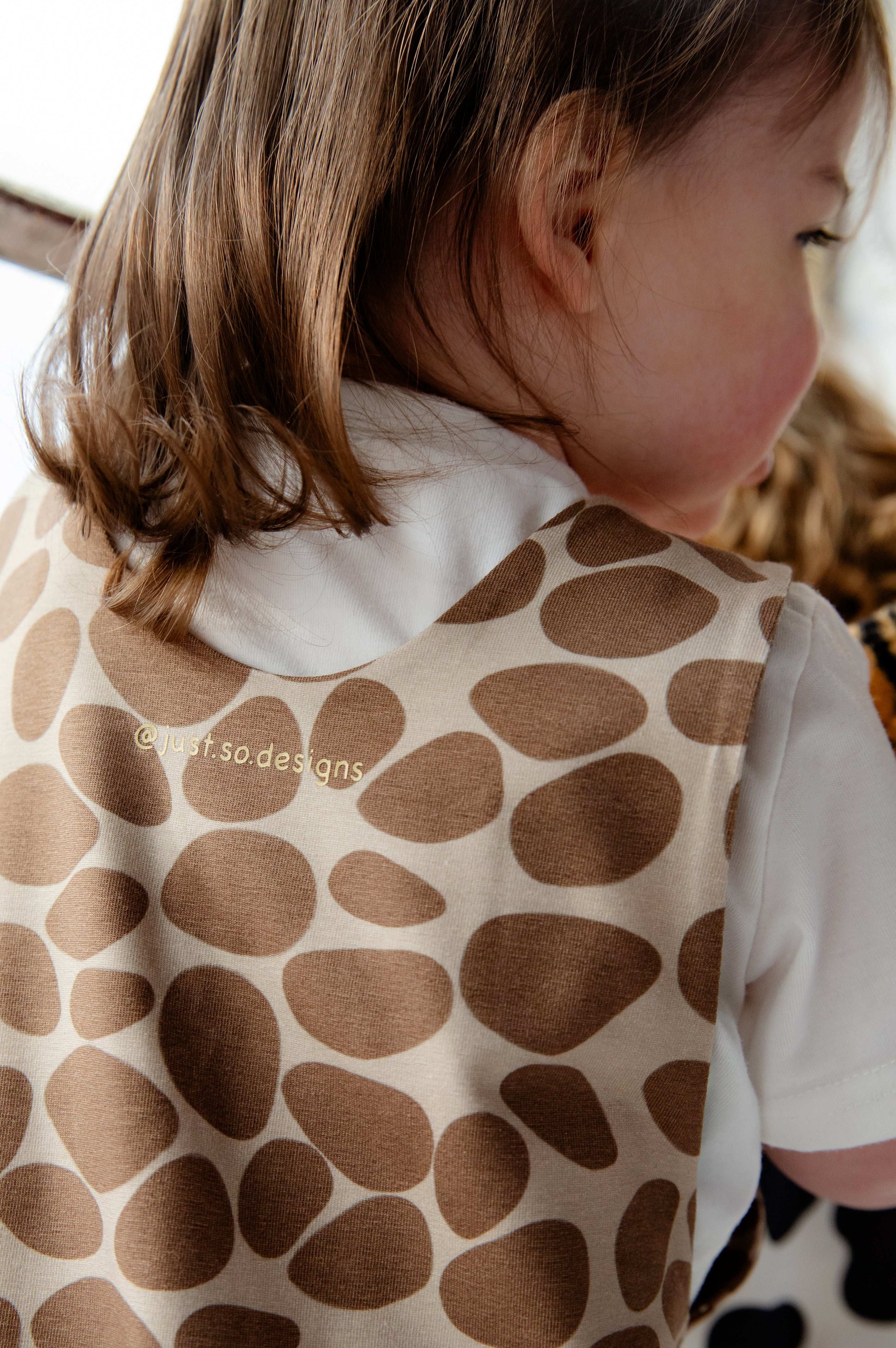 Giraffe Print Animal Romper for Kids