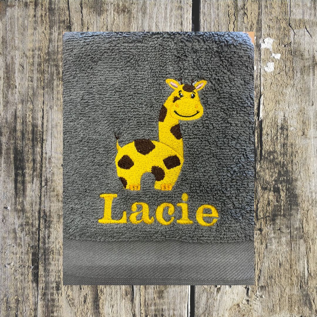 Giraffe Personalised Towels