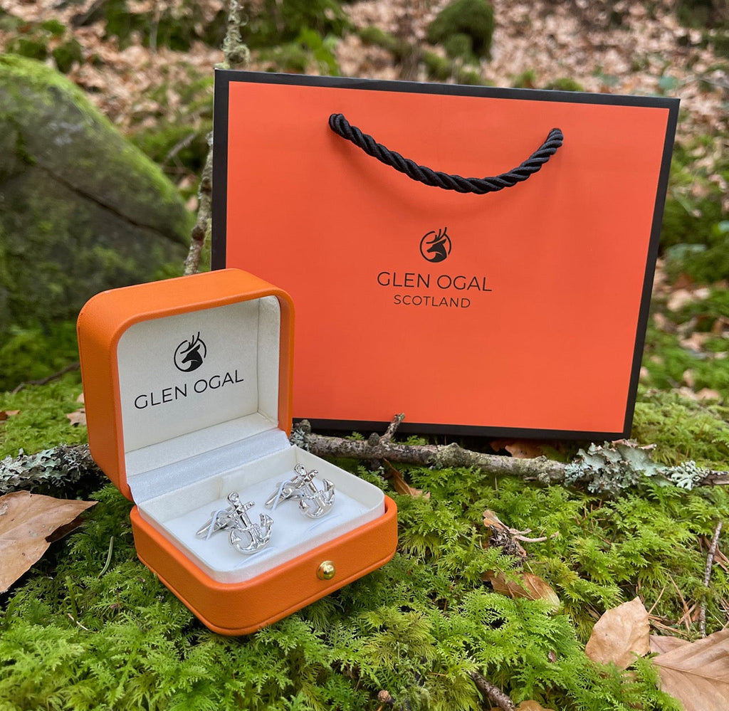 Excavator Cufflinks in Stainless Steel