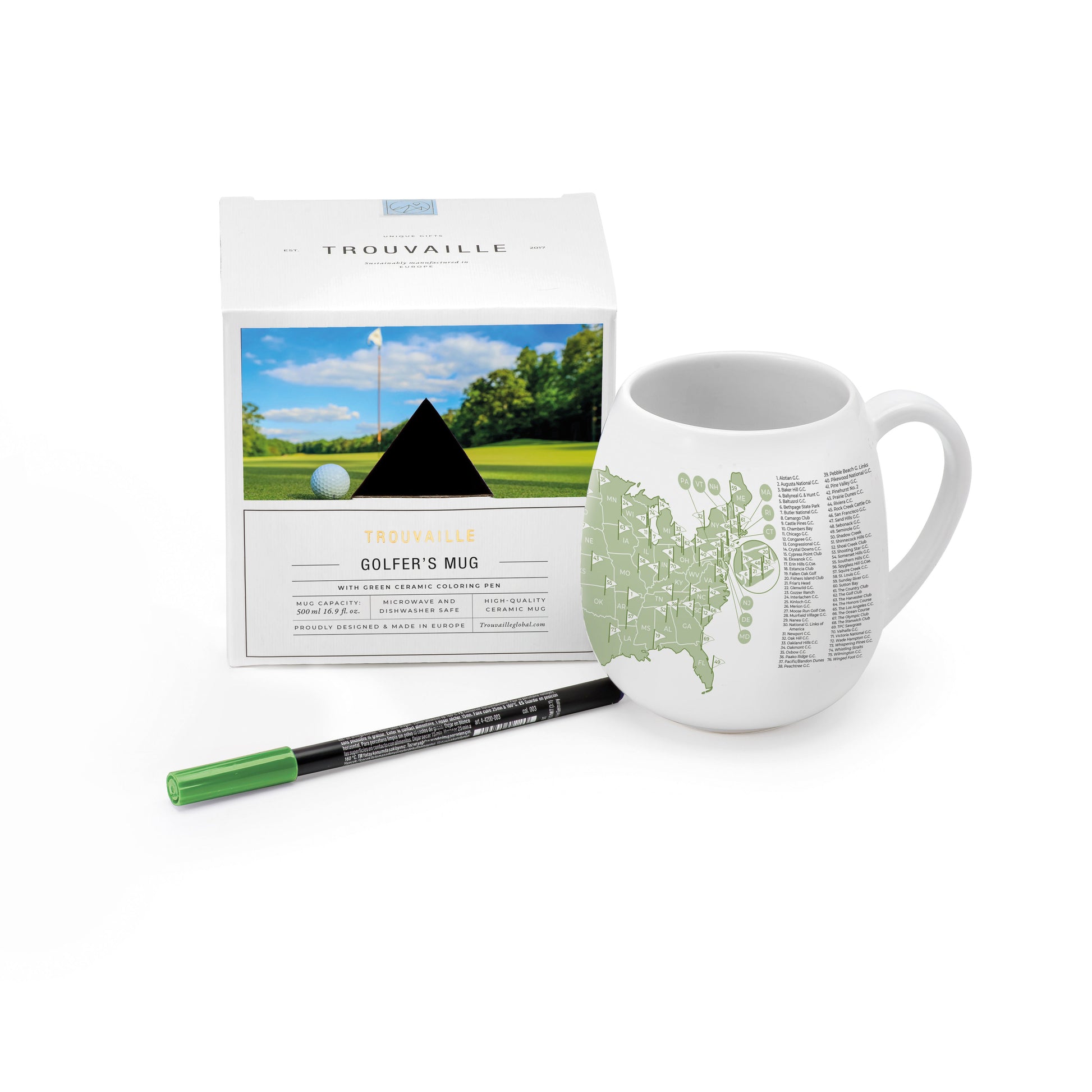 US Golf Course Tracker Mug