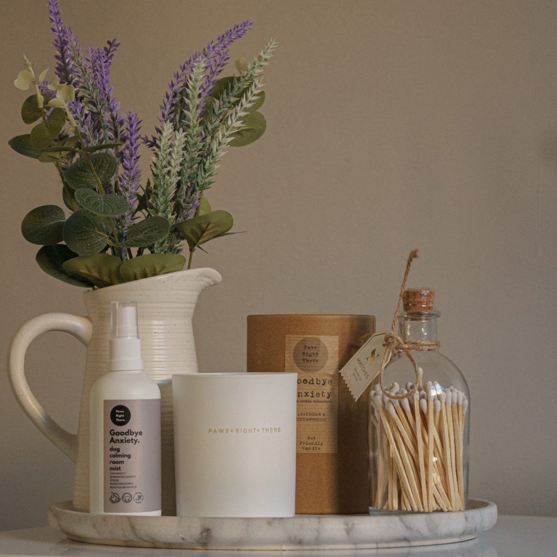 Goodbye Anxiety Lavender and Cedarwood Clean Burn Candle