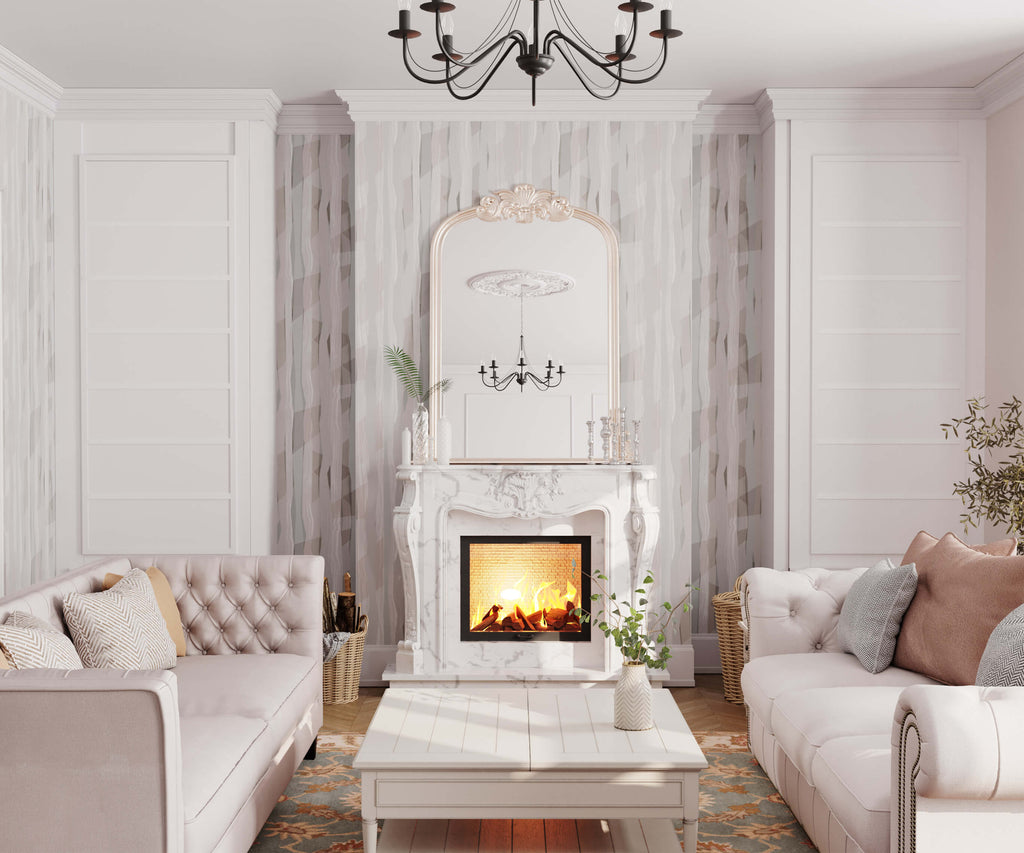 Abstract Forest Grain Wallpaper